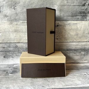 Louis Vuitton Sunglass gift box with product booklet.